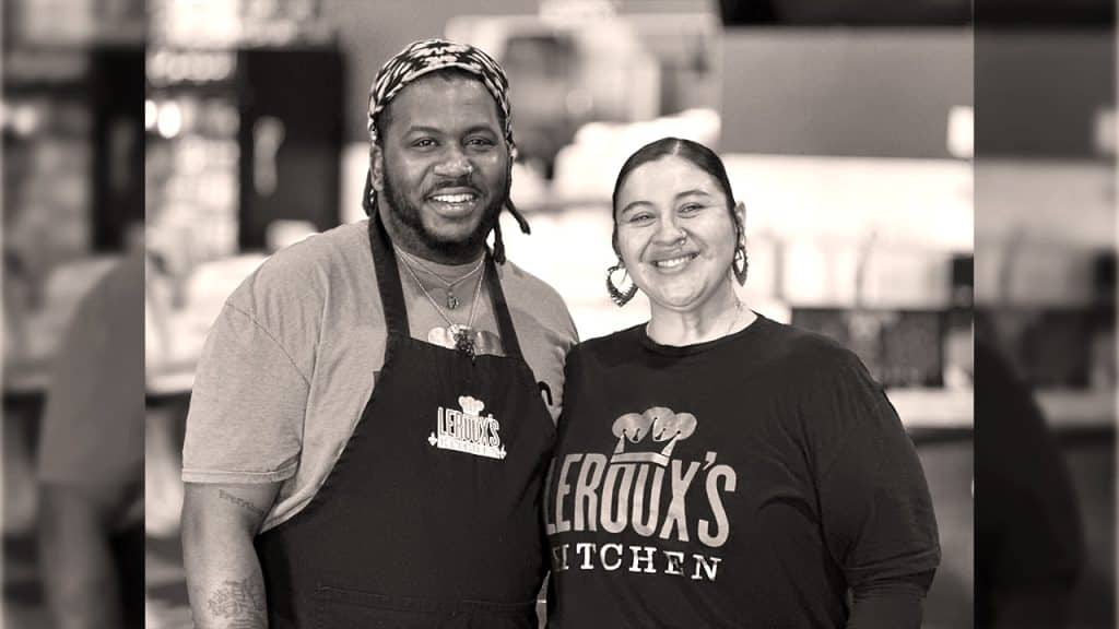 TEDC_LeRouxsKitchen LeRoux’s Kitchen co-owners Renauld Porter & Gabriela Castañeda