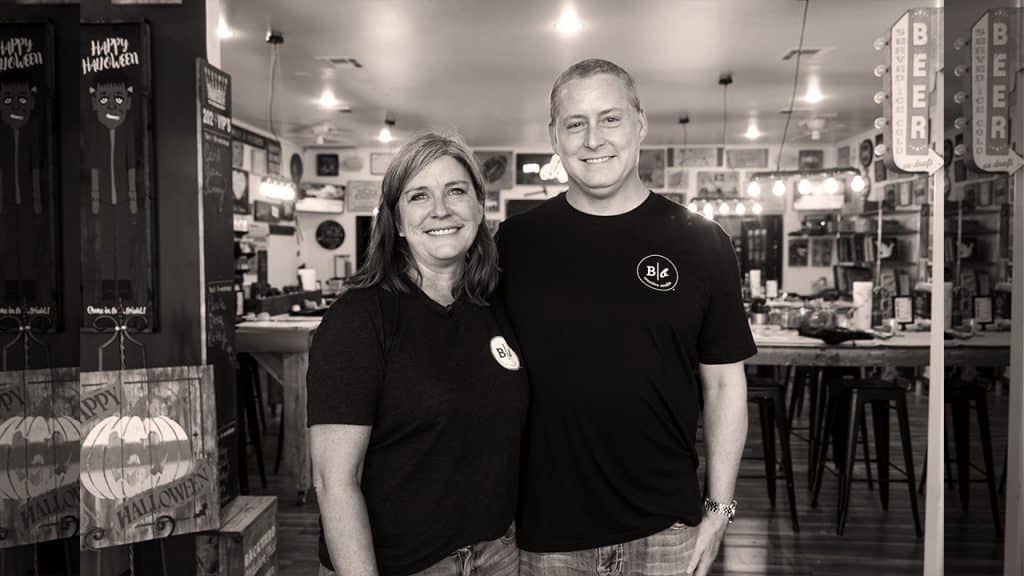 TEDC_BorrowerMainImages_010524_BoardBrush Leslie Stephens, Owner of Board & Brush Creative Studio and her husband